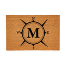 Coastal Coir Mat Compass Monogram 36x24"