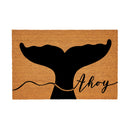 Coastal Coir Mat Ahoy Whale 36x24"