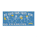 Los Angeles Chargers Flocked Coir Halloween Sassafras Switch Mat, 22"x10"