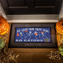 University of Florida Flocked Coir Halloween Sassafras Switch Mat, 22"x10"