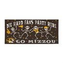 University of Missouri Flocked Coir Halloween Sassafras Switch Mat, 22"x10"