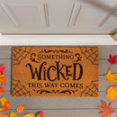 Haunted House Coir Mat, "Something Wicked This Way Comes", 28"x16"