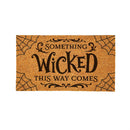 Haunted House Coir Mat, "Something Wicked This Way Comes", 28"x16"