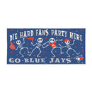 Toronto Blue Jays Flocked Coir Halloween Sassafras Switch Mat, 22"x10"