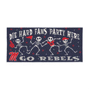 University of Mississippi Flocked Coir Halloween Sassafras Switch Mat, 22"x10"