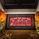 University of Alabama Flocked Coir Halloween Sassafras Switch Mat, 22"x10"