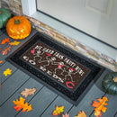 Cincinnati Reds Flocked Coir Halloween Sassafras Switch Mat, 22"x10"