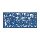 Los Angeles Dodgers Flocked Coir Halloween Sassafras Switch Mat, 22"x10"