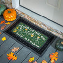 North Dakota State University Flocked Coir Halloween Sassafras Switch Mat, 22"x10"