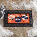 Denver Broncos Holiday Flocked Coir Sassafras Switch Mat, 22"x10"