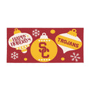 University of Southern California Holiday Flocked Coir Sassafras Switch Mat, 22"x10"