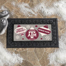 Texas A&M Holiday Flocked Coir Sassafras Switch Mat, 22"x10"
