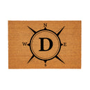 Coastal Coir Mat Compass Monogram 36x24"