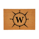 Coastal Coir Mat Compass Monogram 36x24"