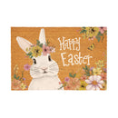 Bunny Blooms Floral Bunny, Coir Mat 36"x24"