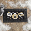 Purdue University Holiday Flocked Coir Sassafras Switch Mat, 22"x10"