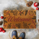 VivaStyle Festive Foliage Coir Mat, "Welcome", 28"x16"
