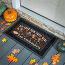 Oklahoma State University Flocked Coir Halloween Sassafras Switch Mat, 22"x10"