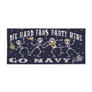 US Naval Academy Flocked Coir Halloween Sassafras Switch Mat, 22"x10"