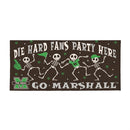 Marshall University Flocked Coir Halloween Sassafras Switch Mat, 22"x10"