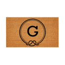 Coastal Coir Mat Nautical Monogram 28x16"