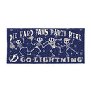 Tampa Bay Lightning Flocked Coir Halloween Sassafras Switch Mat, 22"x10"