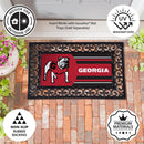 University of Georgia Bulldog Flocked Coir Sassafras Switch Mat, 22"x10"