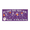 Clemson University Flocked Coir Halloween Sassafras Switch Mat, 22"x10"