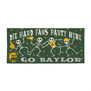 Baylor University Flocked Coir Halloween Sassafras Switch Mat, 22"x10"