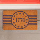 Red White & Bloom Coir Mat,"1776", 28"x16"
