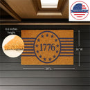 Red White & Bloom Coir Mat,"1776", 28"x16"
