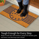 Red White & Bloom Coir Mat,"1776", 28"x16"