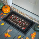 Carolina Hurricanes Flocked Coir Halloween Sassafras Switch Mat, 22"x10"