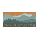 High Country Painting Flocked Coir Sassafras Switch Mat, "On Mountain Time", 22"x10"