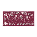 Texas A&M Flocked Coir Halloween Sassafras Switch Mat, 22"x10"