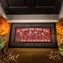 University of South Carolina Flocked Coir Halloween Sassafras Switch Mat, 22"x10"