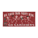 University of South Carolina Flocked Coir Halloween Sassafras Switch Mat, 22"x10"