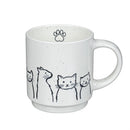 Pet Central Cat Coffee Cup Ceramic Artisanal, 14oz, Gift Box