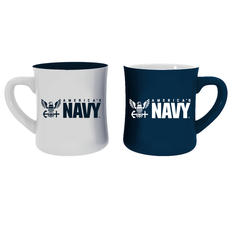 US Navy 10oz Ceramic Cup Set, 2pc