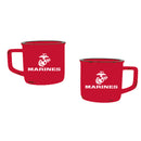 US Marine Corps Ceramic Camp Cup with Enamel Finish, 14oz