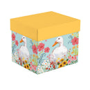Hillside Pasture Coffee Cup Ceramic Cup O' Java, Floral Goose, 17oz, Gift Box