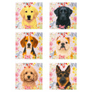 Hillside Pasture Pet Dog Ceramic Coaster Program, Asst of 6, 24 pieces Total, CDU