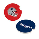 New England Patriots Car Coaster Set, 2pc