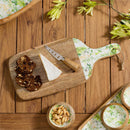 VivaStyle Veranda Garden Cutting Board, Rectangular Wood, 16"L