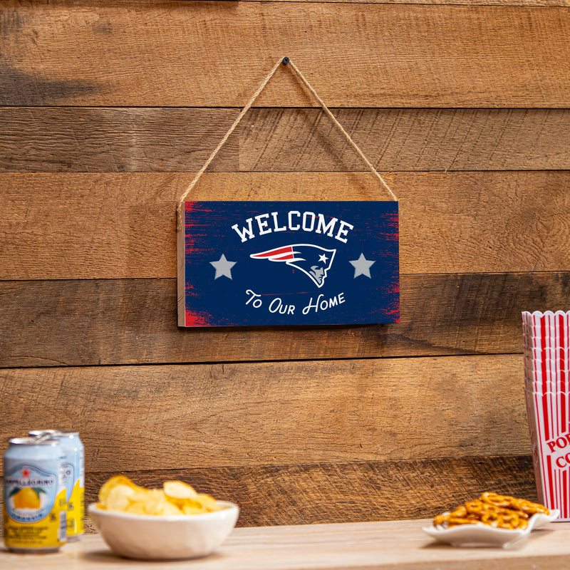 New England Patriots Wood Wall Sign, 6x11