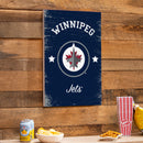 Winnipeg Jets Wood Wall Sign, 16x24