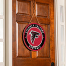 Atlanta Falcons Round Door Decor with Hanging Rope, 18x18