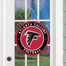 Atlanta Falcons Round Door Decor with Hanging Rope, 18x18
