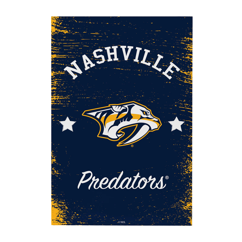 Nashville Predators Wood Wall Sign, 16x24