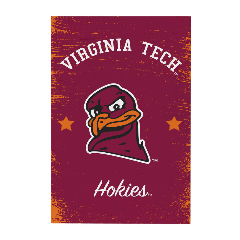 Virginia Tech Wood Wall Sign, 16x24